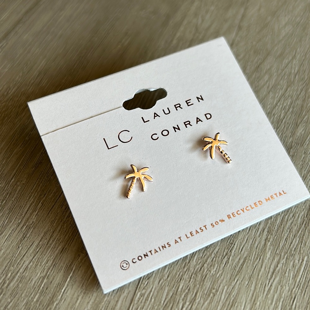 Palm tree earrings